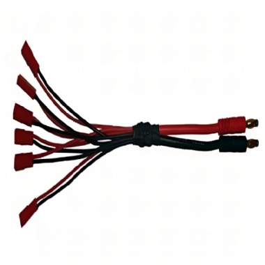 Parallel 6x JST Charge Lead  12AWG 20AWG 20cm