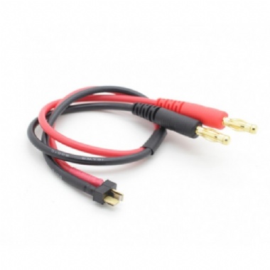 Mini T-Connector Charge Lead with 4mm Banana Plugs