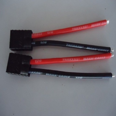 Original Traxxas connector with silicon wire pigtails